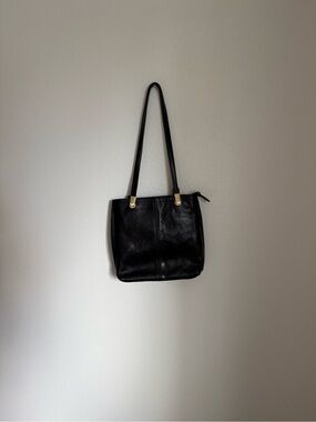 Classic Vera Pelle Black Leather Purse